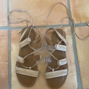 Gladiator flat Grecian style sandals